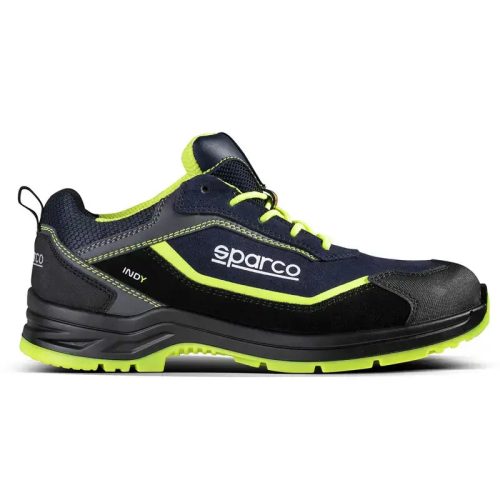 Sparco Indy Baltimora S3S ESD munkavédelmi cipő Sötétkék/Sárga - 38