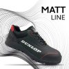 Dunlop Matt Black S3 ESD Fekete Munkavédelmi Cipő - 39