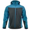 Sara Comfort Plus Softshell Kabát Fekete/Kék - 3XL