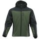 Sara Comfort Plus Softshell Kabát Fekete/Zöld - 3XL